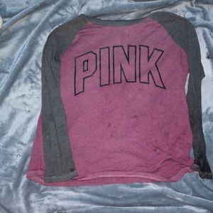 Pink long sleeve tee shirt